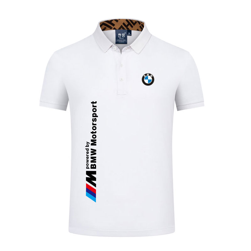 2022 Polo BMW Motorsport M Power Homme Coton Piqué épais avec poignets cotelés